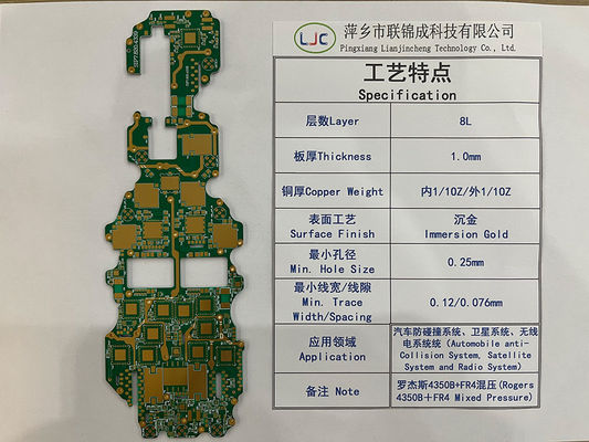 Good price Multilayer High Frequency Hybrid PCB Board For Aviation Automotive Machinery Industry online