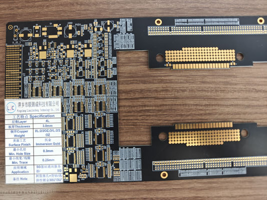 Good price FR4 3mm Thickness 4 Layers Server PCB Board For 5G Communication Base Station online