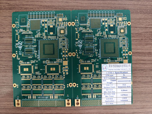 Good price High Reliability 8 Layer ENIG PCB Board For Industrial Automation Systems online